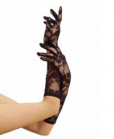 G1850 Leg Avenue, Elbow length stretch lace gloves.